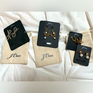 JCrew earrings brand new - 4 pairs - variety
